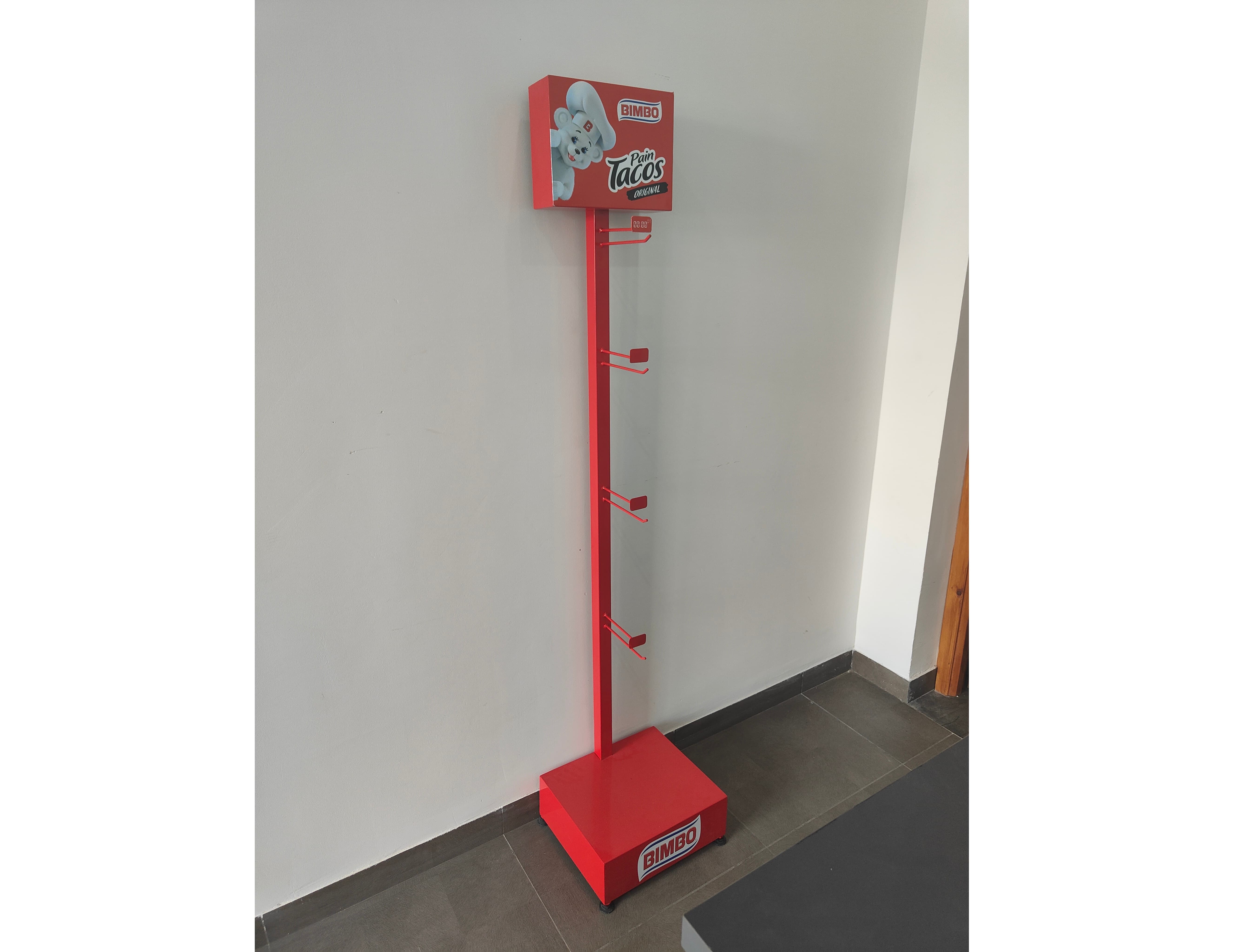 Bimbo Publicom plv tunisie, présentoir magasin, support publicitaire, marketing point de vente