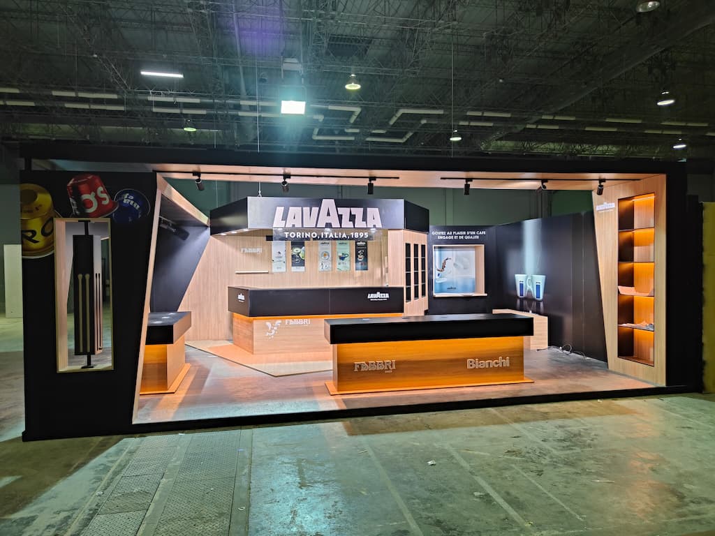 Lavazza Publicom stand sur mesure tunisie, stand exposition, fabrication stand salon, stand professionnel