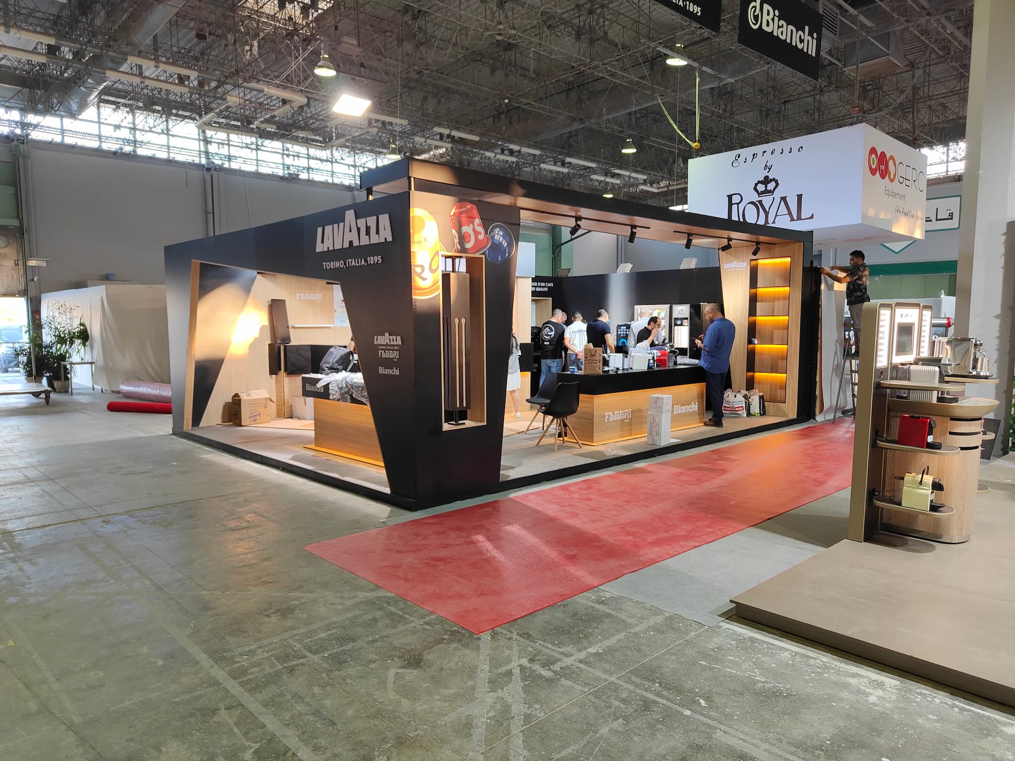 Lavazza Publicom stand sur mesure tunisie, stand exposition, fabrication stand salon, stand professionnel