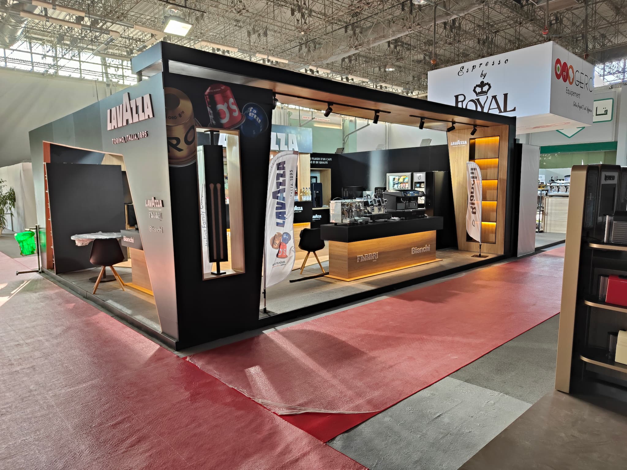 Lavazza Publicom stand sur mesure tunisie, stand exposition, fabrication stand salon, stand professionnel