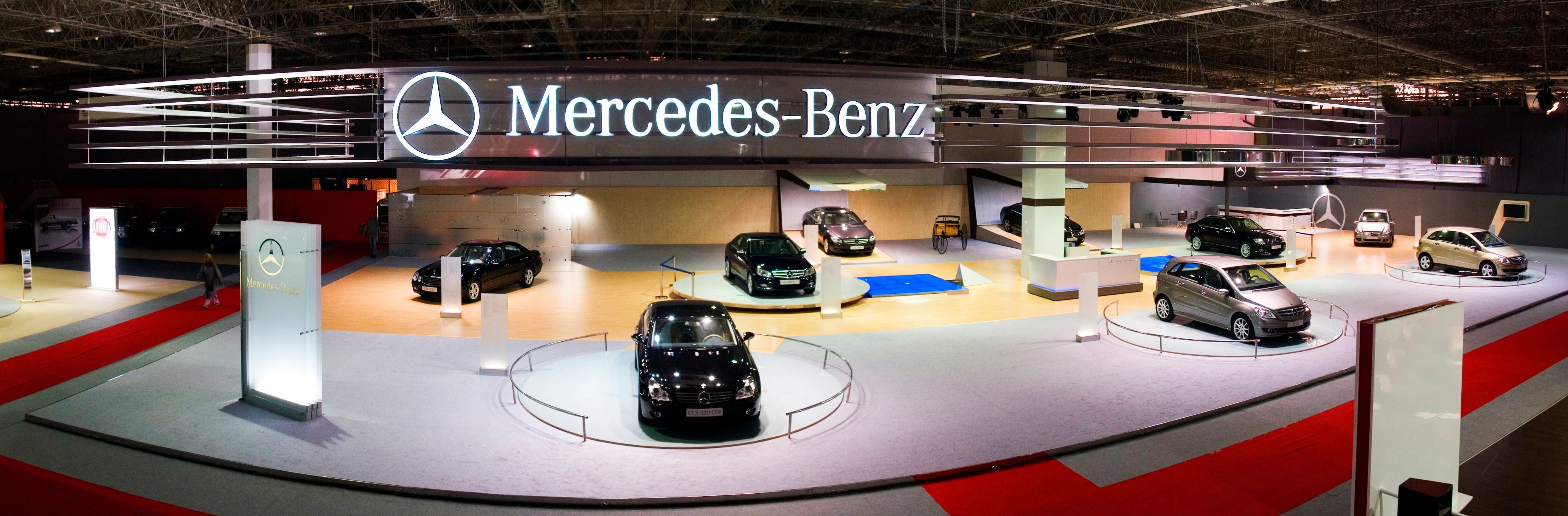 Mercedes Publicom stand sur mesure tunisie, stand exposition, fabrication stand salon, stand professionnel