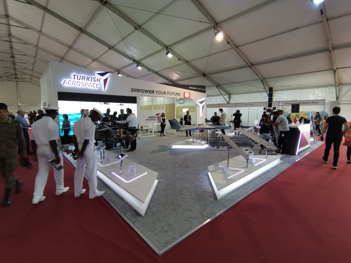 Turkish Aerospace Industries Publicom stand sur mesure tunisie, stand exposition, fabrication stand salon, stand professionnel